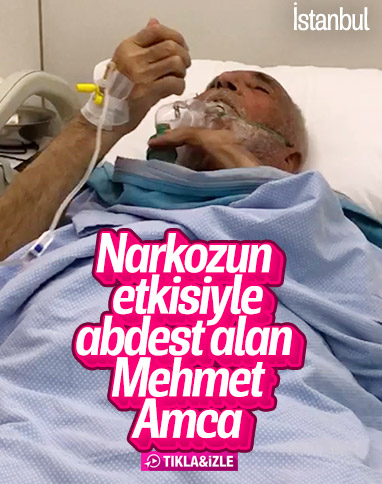 İstanbul'da narkozun etkisiyle abdest alan Mehmet Amca