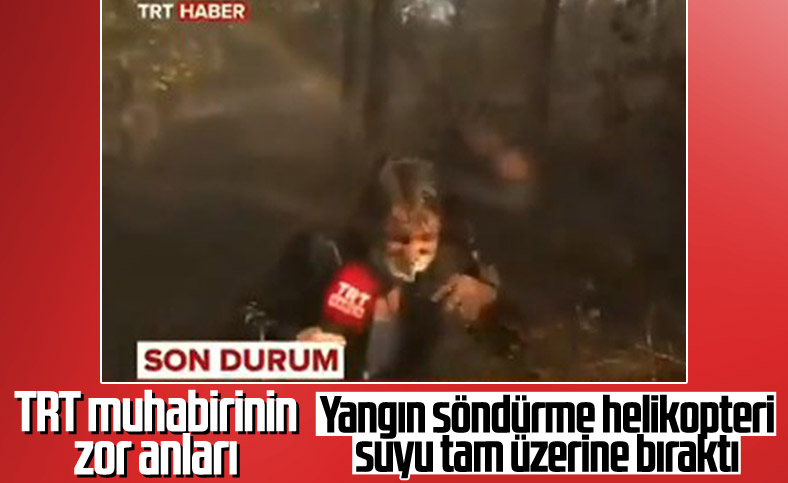 TRT muhabirinin zor anları