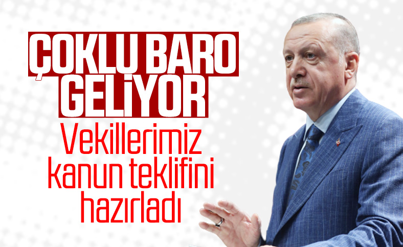 Erdoğan: Çoklu baro yönetiminde kararlıyız