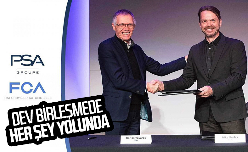 FCA ile PSA'nın birleşmesinde herhangi bir gecikme yok