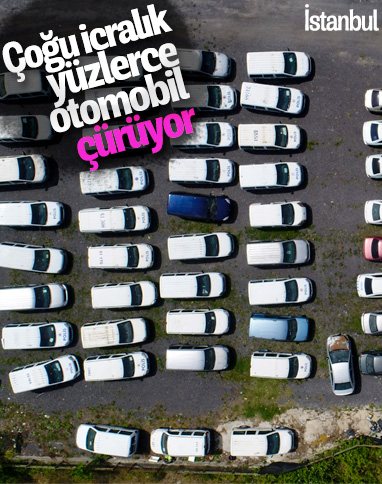 Servet değerindeki otomobiller otoparkta çürüyor