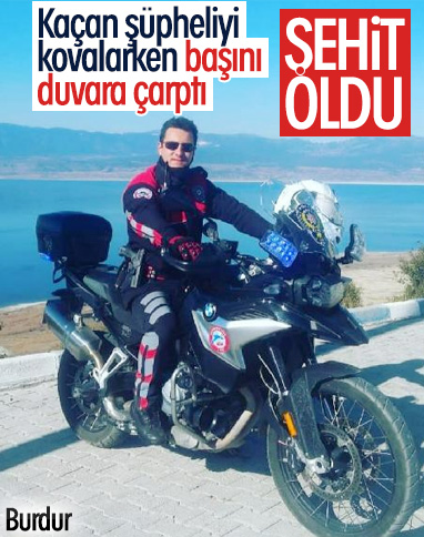 Şüpheliyi kovalarken düşüp yaralanan polis şehit oldu