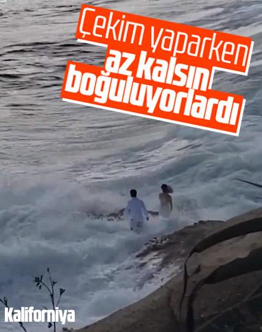 Pasifik'te düğün çekimi yapmak isterken boğuluyorlardı