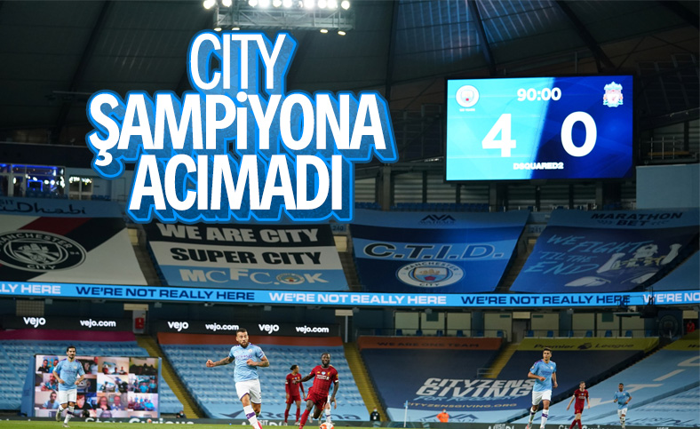 Manchester City şampiyon Liverpool'u 4-0 yendi
