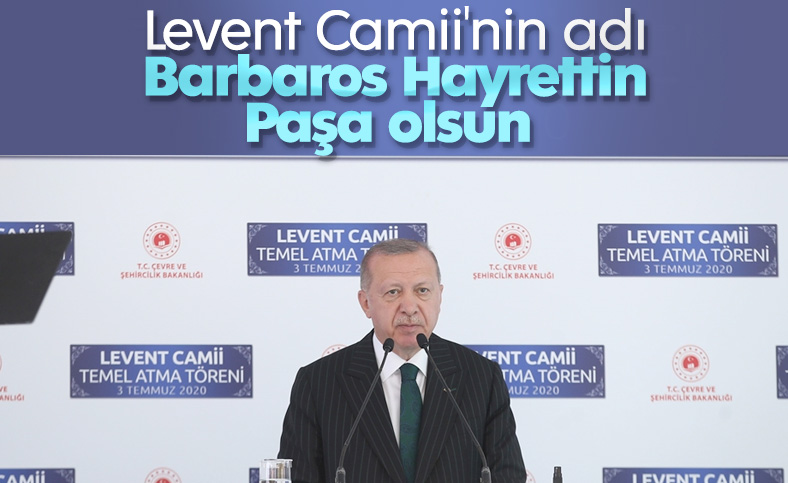 Barbaros Hayrettin Paşa Camii'nin temeli atıldı