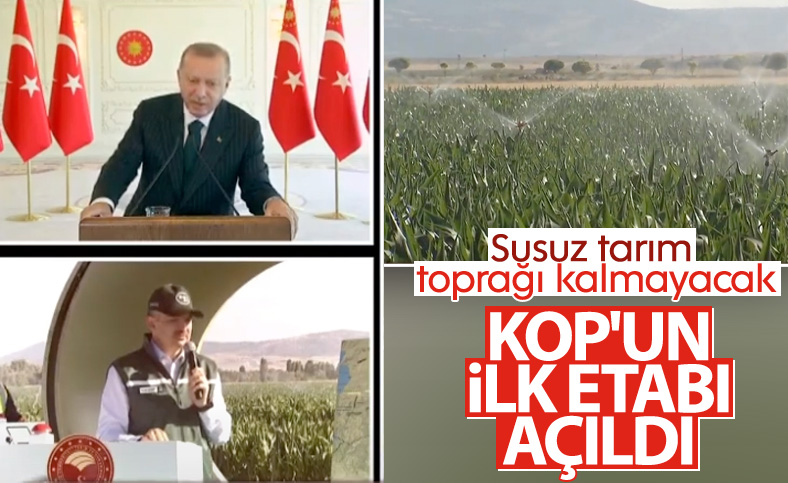 Konya Ovası Sulama Projesi'nin 1. etabı başladı