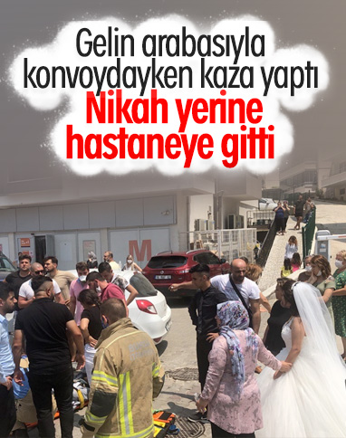 Bursa'da düğün konvoyundaki kazada damat yaralandı