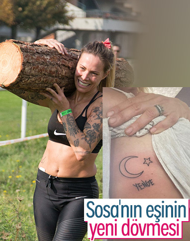 Sosa’nın eşinden ay yıldızlı dövme