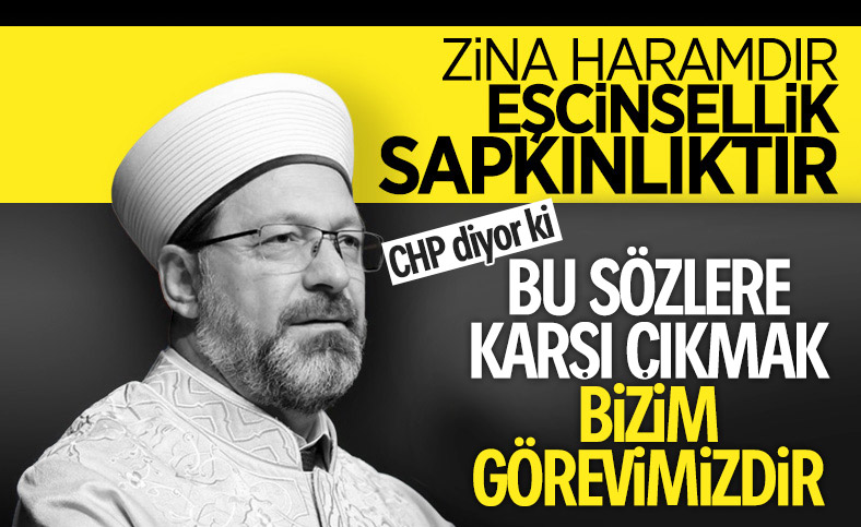 CHP, Ali Erbaş'ın LGBT sözlerine karşı çıkıyor