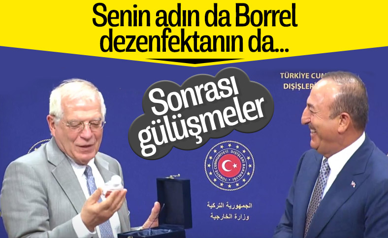 Çavuşoğlu, AB Temsilcisi Borrell'e BOREL hediye etti
