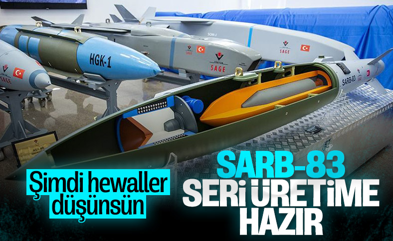 Yerli uçak bombası SARB-83 kullanıma hazır