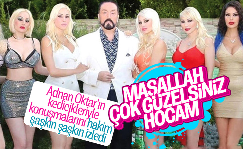Kediciklerden mahkemede Adnan Oktar'a yoğun ilgi