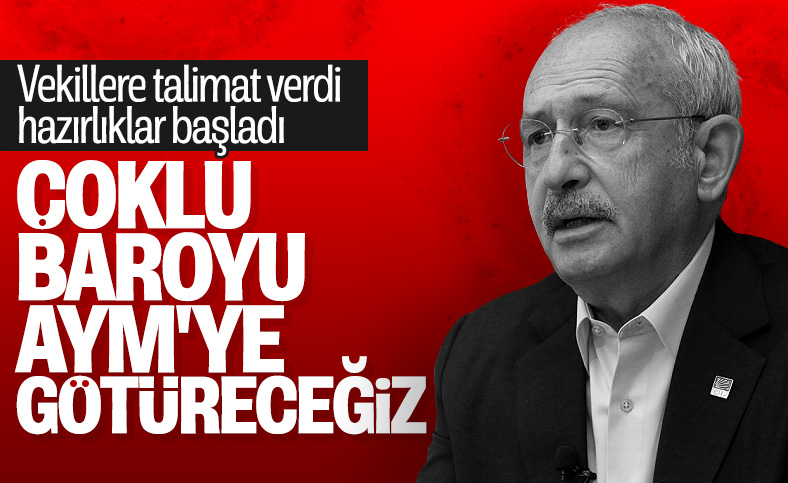 CHP, baro sistemini AYM'ye götürecek