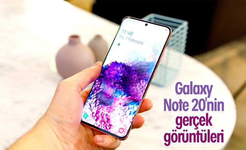 Samsung Galaxy Note 20'nin gerçek fotoğrafları sızdırıldı