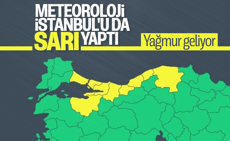 Meteoroloji'den İstanbul için kuvvetli yağış uyarısı