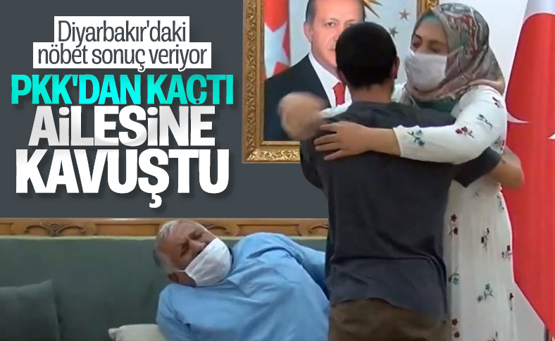 Bir aile daha evlat nöbetinde çocuğuna kavuştu