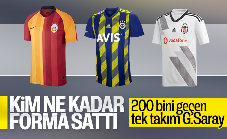 3 büyüklerin forma satışlarında son durum