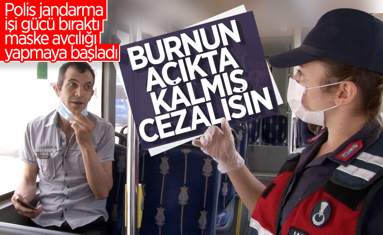 İstanbul'da maskeyi uygun takmadı diye ceza kesildi