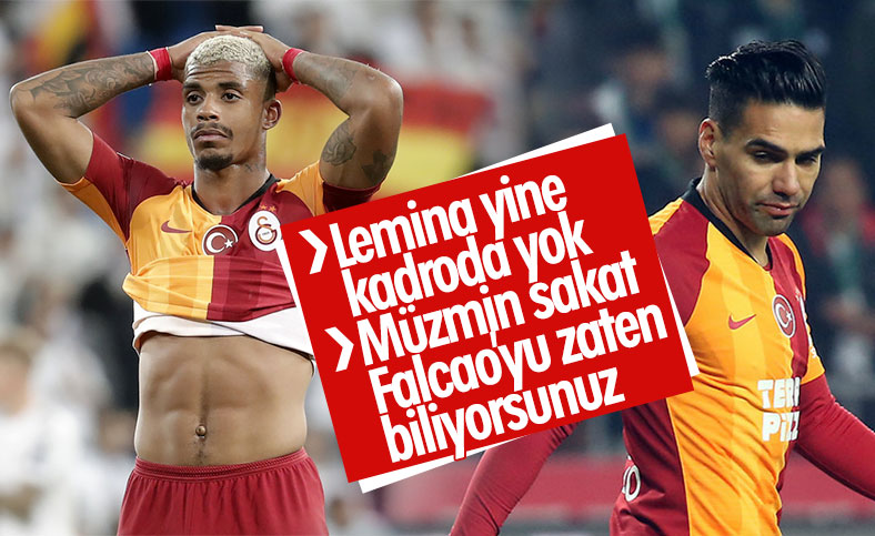 Lemina ve Falcao, Ankaragücü maçında yok