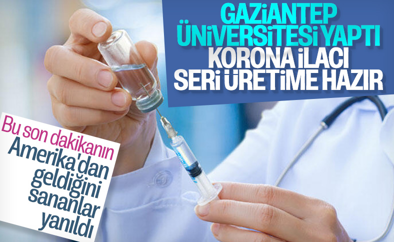 Gaziantep Üniversitesi, korona ilacının üretim aşamasında