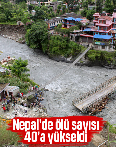 Nepal'de toprak kaymaları: 40 ölü