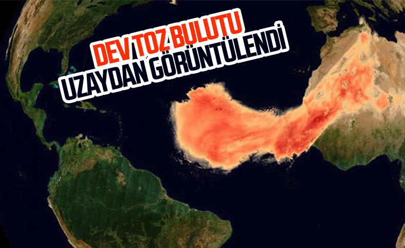 Sahra Çölü'nden ABD'ye giden toz bulutu uzaydan görüldü