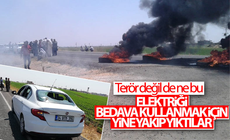 Şanlıurfa’da elektrik kesmeye giden ekiplere saldırı