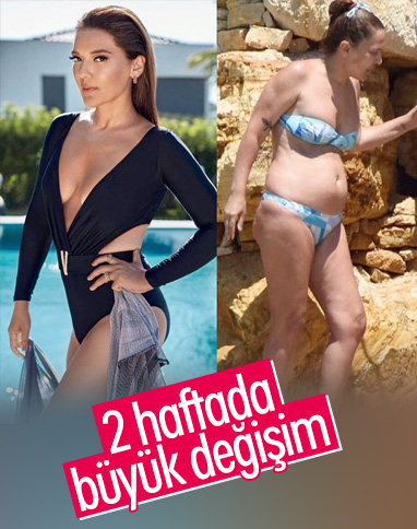 Demet Akalın'dan mayolu poz