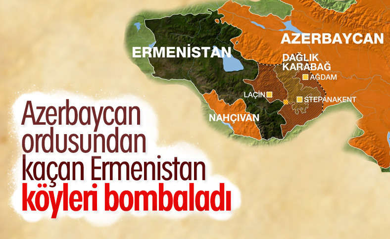 Ermenistan ordusu sivil yerleşim birimlerini vurdu