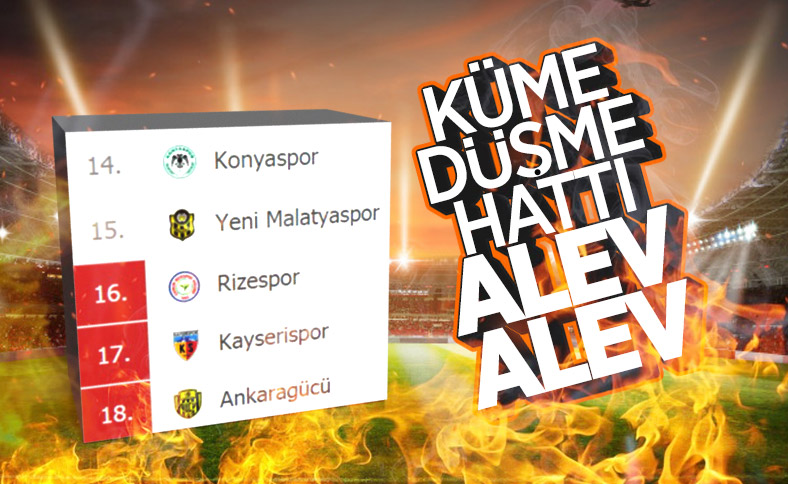 Küme düşme hattında son durum