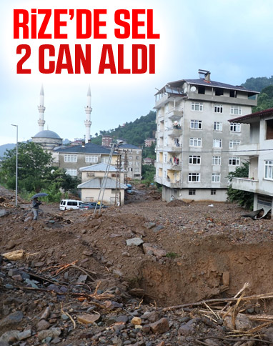 Rize'de selde kaybolan şahsın cansız bedeni bulundu