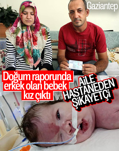 Cinsiyet hatası yapılan bebeğin ailesi şikayetçi