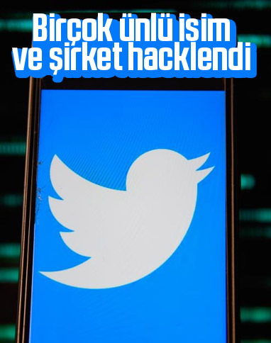 Twitter'da birçok ünlü kişi ve kurumun hesabı hacklendi