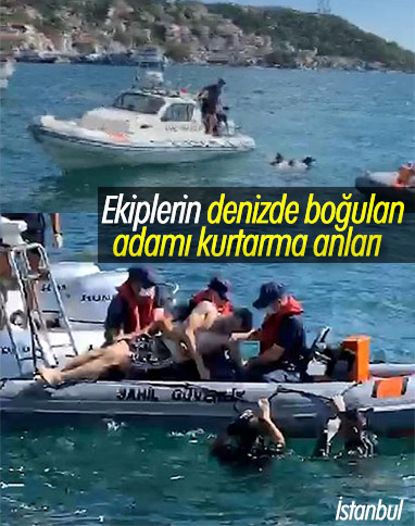 Sarıyer'de denize giren vatandaş, ölümden döndü