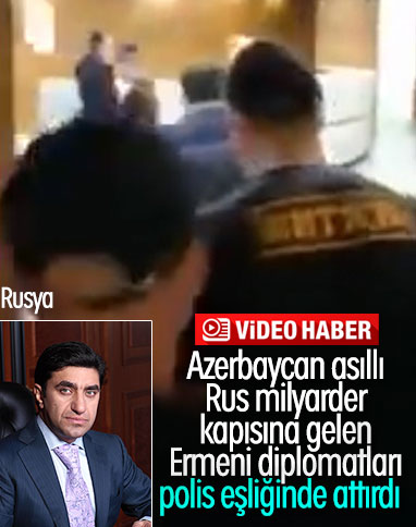 Azerbaycan asıllı milyarder, Ermeni diplomatları attırdı