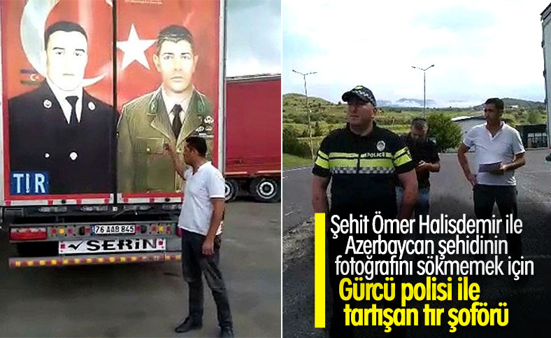 Türk şoför, kahramanların fotoğrafını söktürmedi