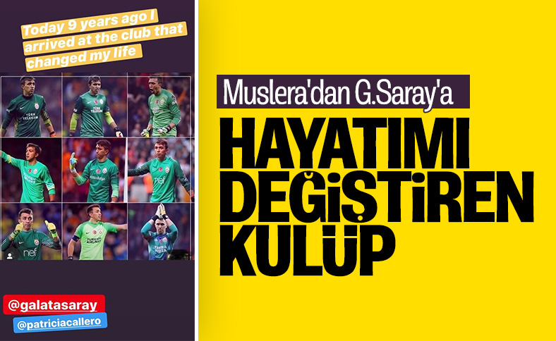 Muslera, G.Saray'daki 9. yılı için paylaşım yaptı