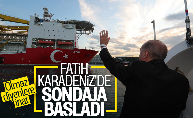Fatih, Karadeniz'de sondaja başladı