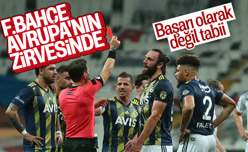 Avrupa'da en çok kart gören takım Fenerbahçe