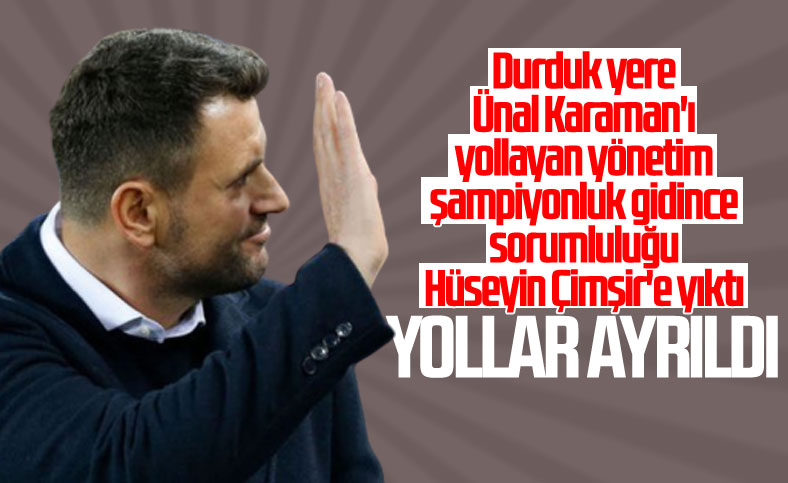 Trabzonspor'da Hüseyin Çimşir dönemi sona erdi