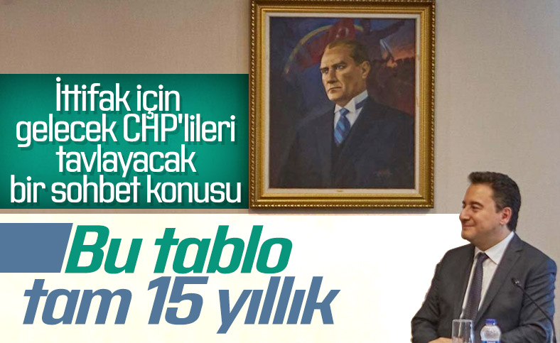 Ali Babacan'ın özel Atatürk portresi