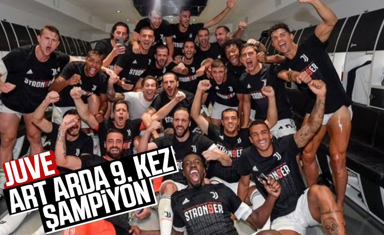 İtalya Serie A'da Juventus, 9. kez şampiyon oldu