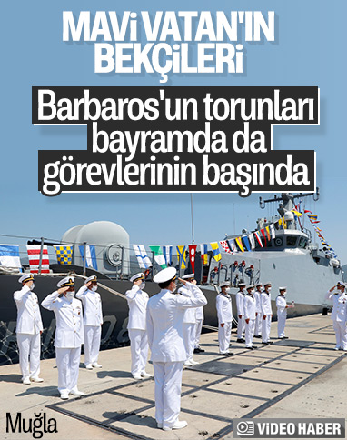 Bahriyeliler, Kurban Bayramı'nı nöbet tutarak karşıladı