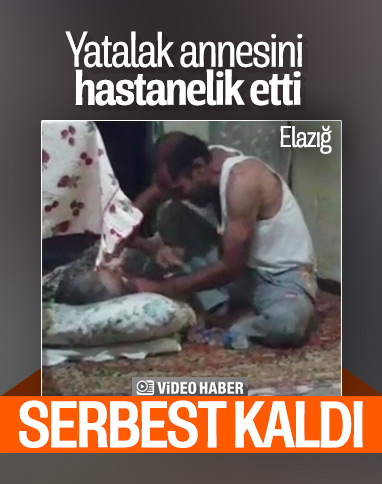 Elazığ'da yatalak anneye işkence