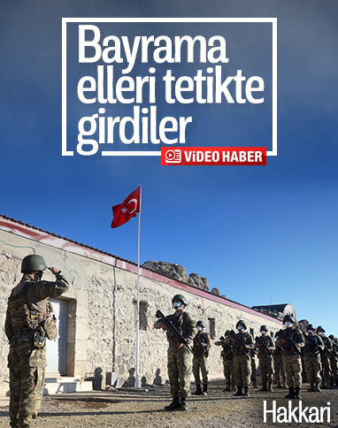 Hudut kartalları, bayramı elleri tetikte karşıladı