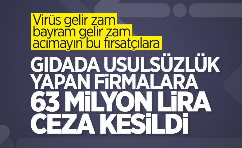 Gıda denetimlerinde 7 ayda 63 milyon lira ceza uygulandı