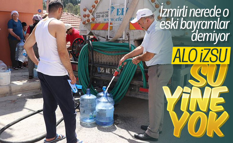 İzmirli bayram sabahına susuz uyandı