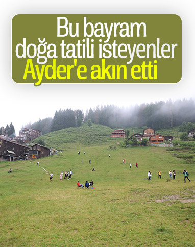 Ayder Yaylası'nda bayram yoğunluğu