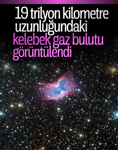 Avrupa Uzay Ajansı, kelebek gaz bulutunu fotoğrafladı