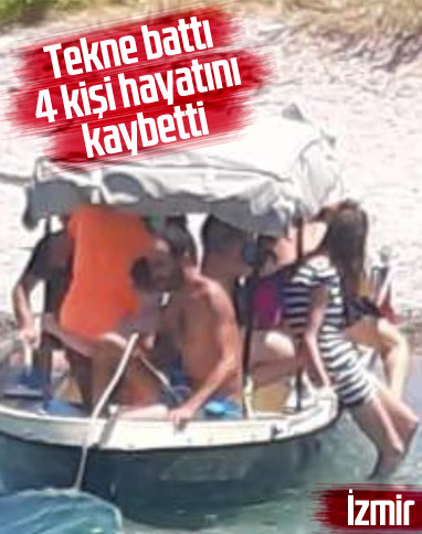 Foça'da tekne battı: 4 ölü